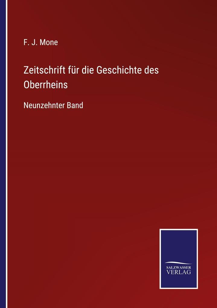 Thumbnail - Zeitschrift Für Die Geschichte Des Oberrheins | Deutsch