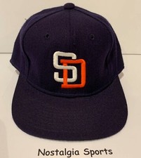 Vintage San Diego PADRES SPORTS SPECIALTIES HAT NEW Old Stock Wool FITTED 6-5/8
