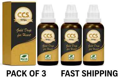 New Life C.C.S. Gold Drops 3x30ml | Natural Heart Support |Free Shipping
