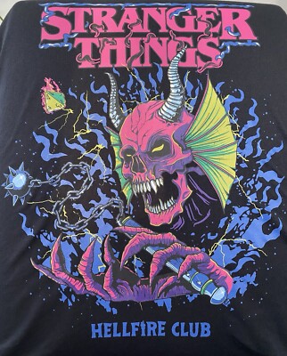 Stranger Things T-Shirt Hellfire Club Fanshirt Merch Größe XL neu