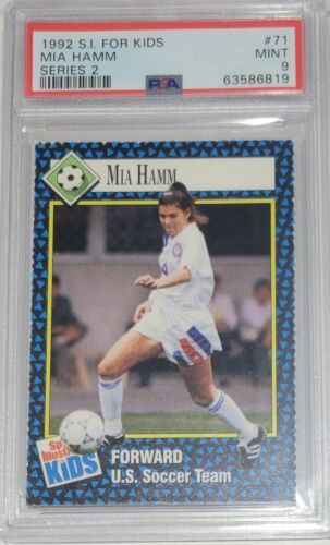 1992 SPORTS ILLUSTRATED SI FOR KIDS MIA HAMM ROOKIE CARD PSA 9 Mint - Picture 1 of 2