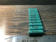(Lot of 10) NOS 1960's Chicago Tone Capacitors .22uf 100v 220nf 0.22uf