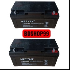 KIT 2 BATTERIA 100AH 12V GEL FOTOVOLTAICO PANNELLI ENERGIA SOLARE NAUTICA CAMPER