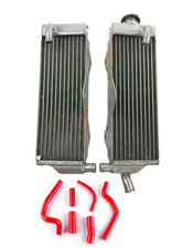 Aluminum Radiator Red Silicone Hose Fits Honda Cr500 1990-2001