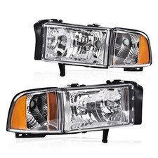 Headlights for Dodge Ram 1500 2500 3500 1994-2002 Driver Passenger 55076749AD