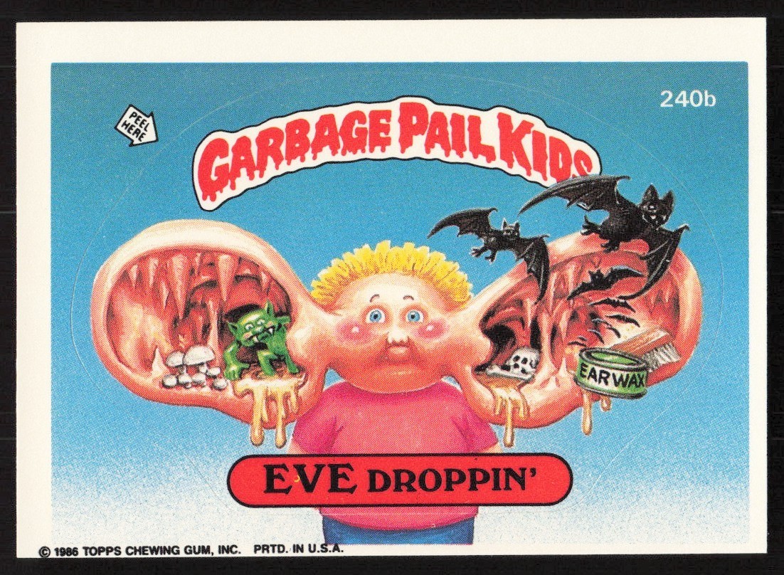 1986 Topps Garbage Pail Kids Sticker Cards Complete Set