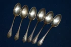 Lot of 6 Sterling Silver Hallmarked Tea Spoons Sets 50.8 Grams