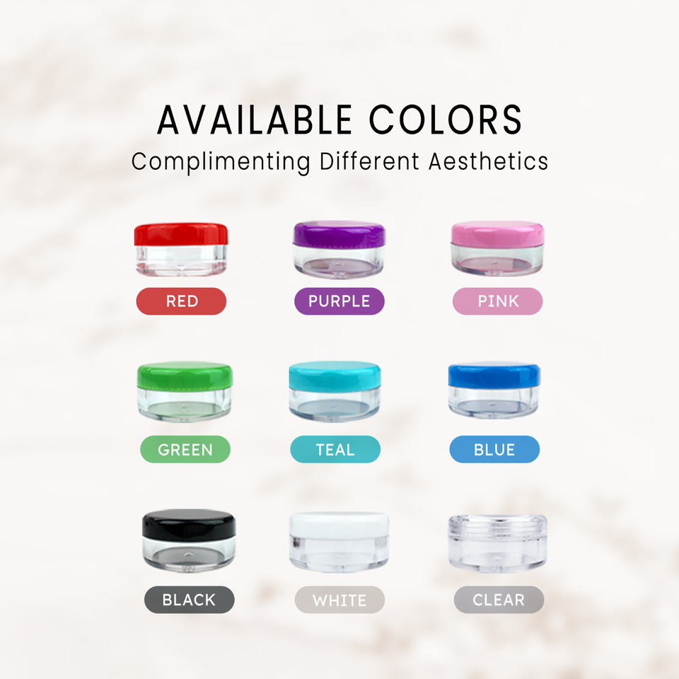 Sampling Pot 25 Pieces Clear Plastic Cosmetic Sample Container 5 Grams Jars Pot ...