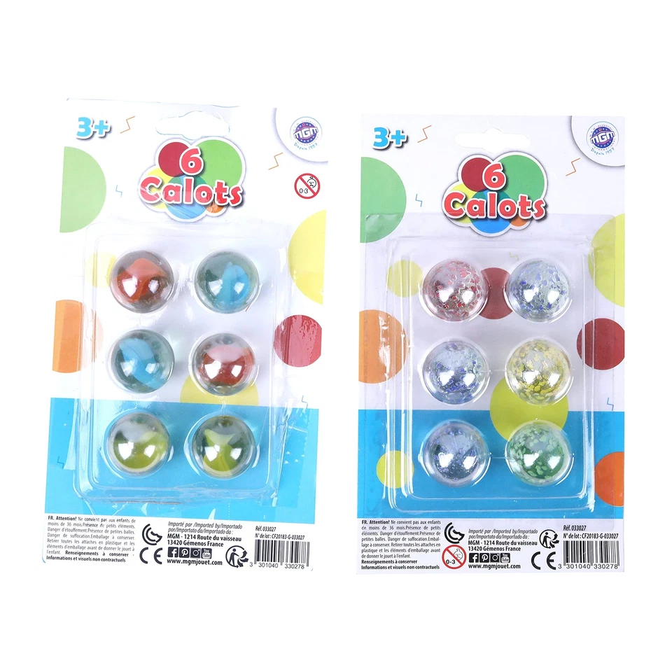 Galots Jeu de Récréation 033027 Multicolore Verre Calots Jeu d'Adresse... - Photo 1/1