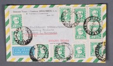 MayfairStamps Brazil 1961 to Milwaukee WI Air Mail Cover aaw_72027