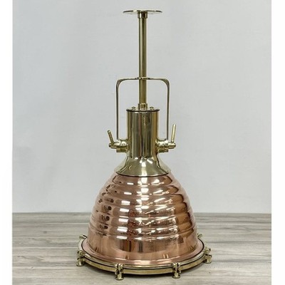Wired Brass Pendant Light - Nautical/Coastal Lighting FEATURED ON THIS OLD HOUSE