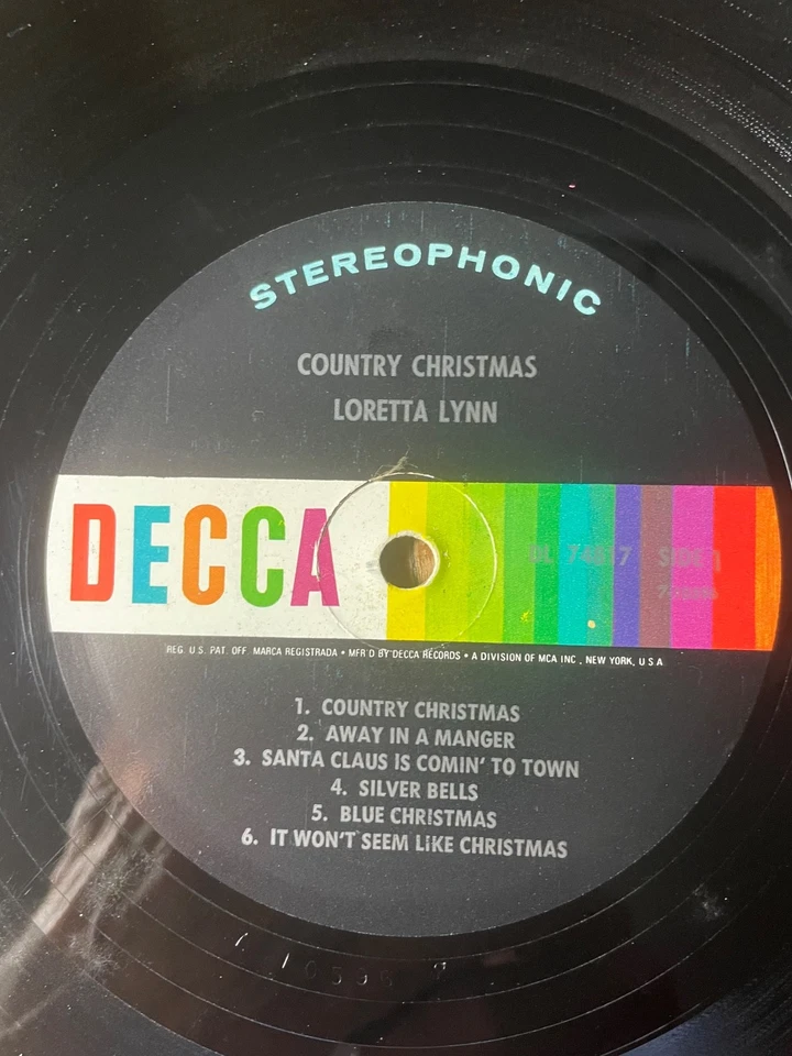 Loretta Lynn – Country Christmas LP Vinyl 1966 Stereo VG/G+ Foto 3 de 4