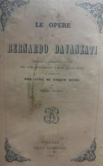 LE OPERE DI BERNARDO DAVANZATI Vol. 2 [Taschenbuch]
