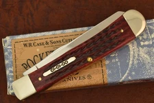 RARE 1 of 25 CASE XX USA BONE TRAPPER KNIFE 01-01-00 REAR SHIELD 6254 SS (27659