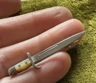 Antique WW1 sweetheart 'bayonet' brooch with mother of pearl ‘OSTENDE'