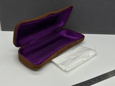 Etnia Barcelona Glasses Case Hard Shell Brown Vintage Collection Metal
