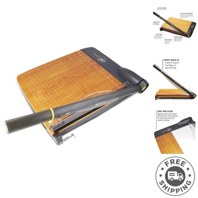 Contemporary 12-Inch Wood Guillotine Trimmer with Heavy-Duty Performance