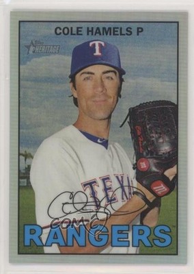 2016 Topps Heritage Chrome Refractor 58/567 Cole Hamels #THC-485 m1u