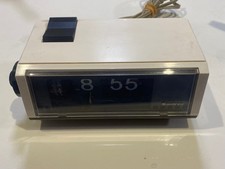 SANKYO / L108Z Vintage Flip Clock wei&szlig; Retro JP getestet funktioniert...