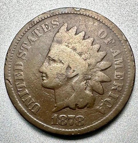 1878  INDIAN CENT   GOOD   KEY DATE  #1074