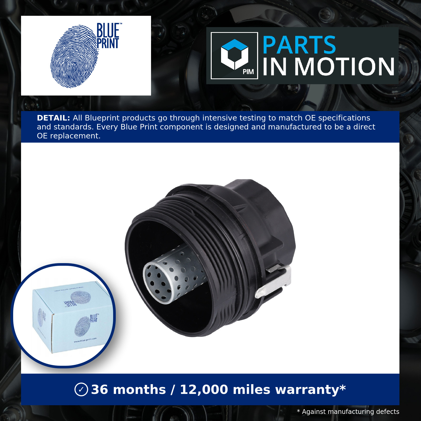 Oil filter cover ADBP990026 BLUE PRINT for TOYOTA VERSO S YARIS/VITZ AURIS IQ - Image 4