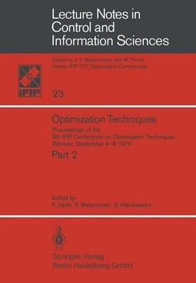 Optimization Techniques: Proceedings of the 9th IFIP Conference on Optimization 