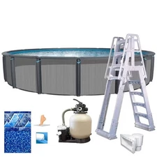 Easton 30' x 52" Round Above Ground Pool Package (LESPEDG3052LES2)