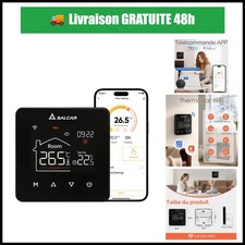 Thermostat WiFi Intelligent Chauffage au Sol SALCAR, LCD Programmable,