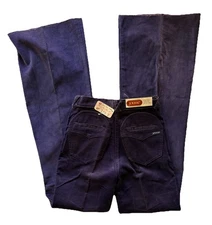 Vintage Purple Corduroy Pants Women’s Size 6  Slim 24x34 Flared Runs Small
