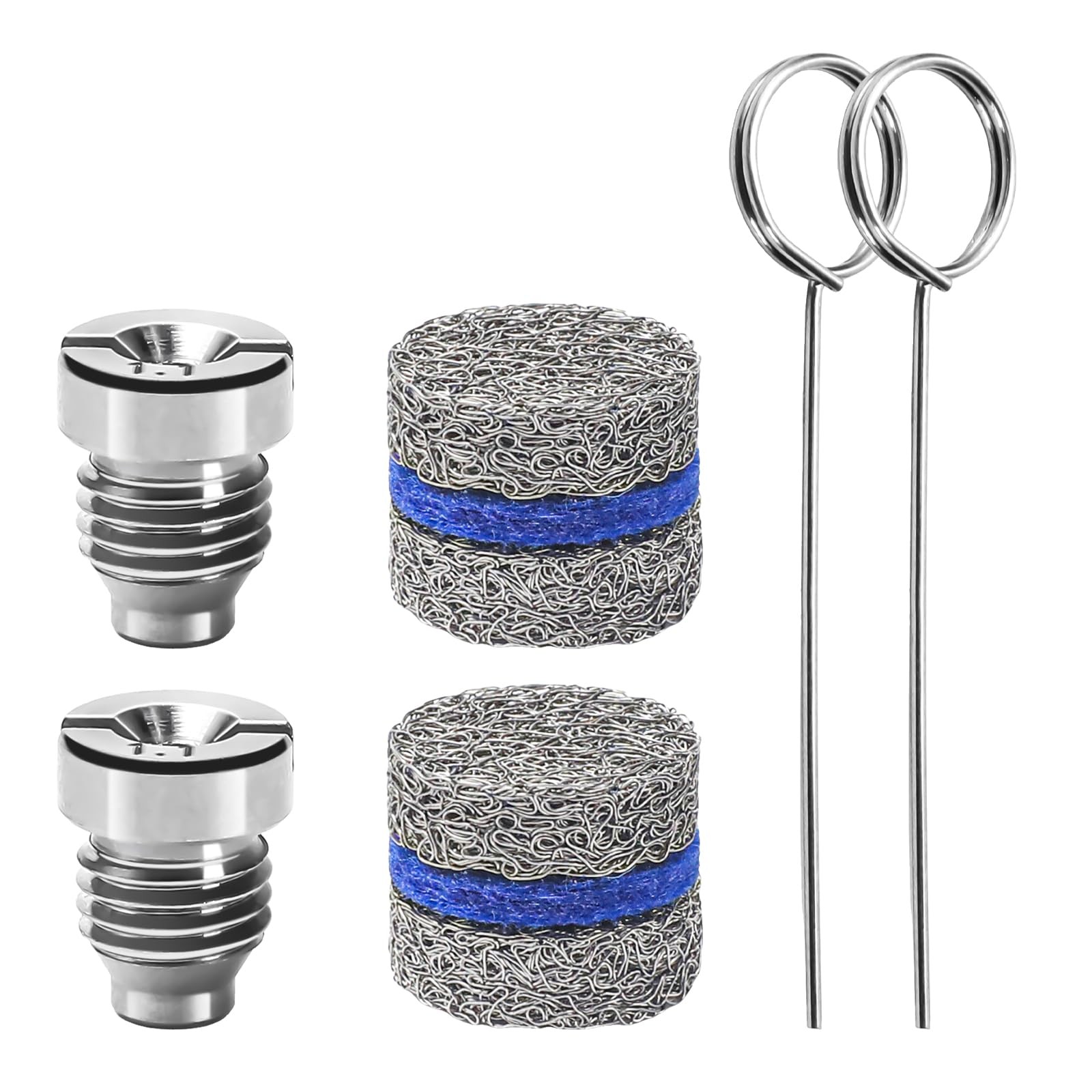 SEPLY 1.1 mm Orifice Foam Cannon Nozzle and Maker Meshes 2PACK, Silver