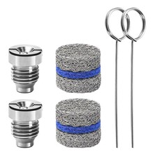 SEPLY 1.1 mm Orifice Foam Cannon Nozzle and Maker Meshes 2PACK, Silver 