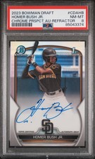 2023 Bowman Draft Chrome Prospect Auto Homer Bush JR. #CDAHB Refractor PSA 8