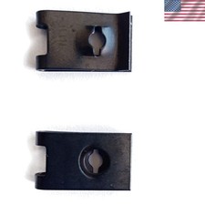 U-Type Black-Galvanized Clip Nuts, 30 Pack for Enhanced Stability and Security