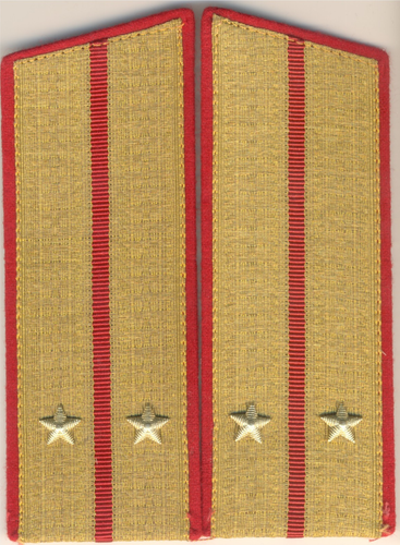 Spalline militari russe sovietiche stella rossa uniforme parata (1288) - Foto 2 di 6