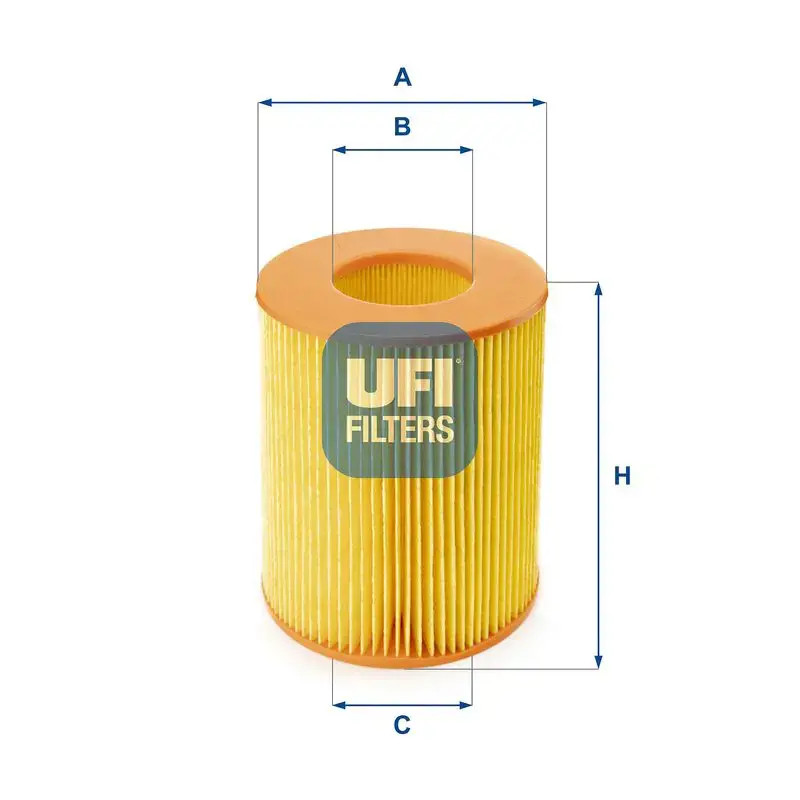 AIR FILTER 27.355.00 FOR MERCEDES-BENZ M 166.995 2.1L M 166.940 1.4L 4cyl - Image 3