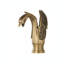 Swan Basin Faucet Tall Swan Faucet Deck-Mounted for Vanity