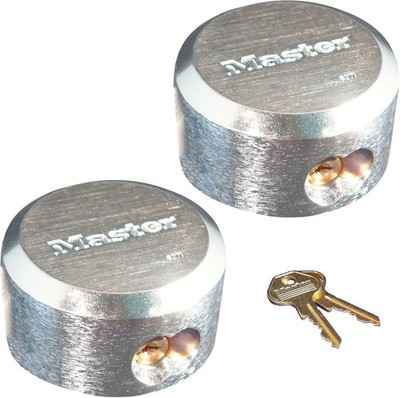 Master Lock Hidden Shackle Padlocks - (2) Keyed Alike w/ BumpStop  6271NKA-2