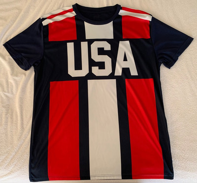 Fast Action Brand USA polyester sports jersey  Women's Size Large - Clean Lines!