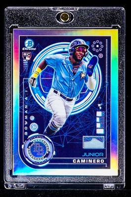 Junior Caminero RARE REFRACTOR PRIZM INVESTMENT ROOKIE CARD Tampa Bay Rays SSP