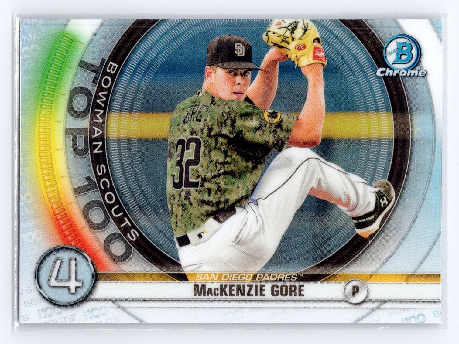 2020 Bowman #BTP-4 MacKenzie Gore Chrome Bowman Scouts Top 100
