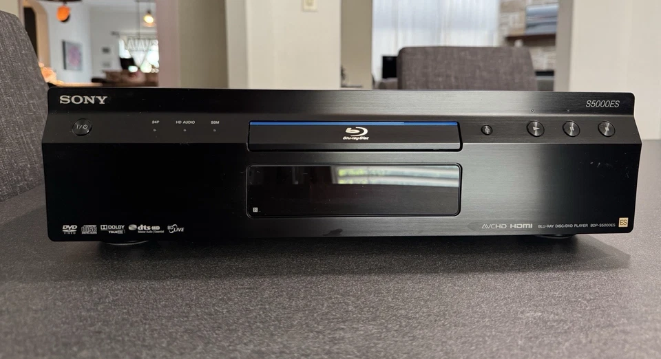Sony ES BDP-S5000ES Blu-Ray CD/DVD Player & Remote Bundle - Elite Series SOLID! - Image 3 of 4
