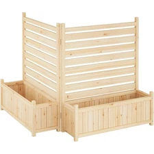 Outdoor Privacy Screen Panels Air Conditioner Enclosure Fence for Patio & Garden