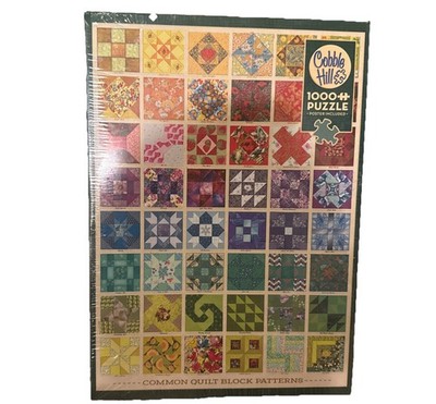 Cobble Hill Common Quilt Block Patterns 1000 Piece Puzzle NEW