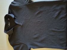 Hart Schaffner Marx Men  s Polo Shirt Medium Gray Short Sleeve Polyester