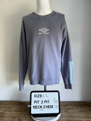 Pretty Green X Umbro Blue Grey Jumper Sweatshirt Oasis Liam