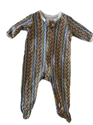 Roller Rabbit Footed Pajama, Signature Elephant Print, Pima Cotton, 3-6 Months