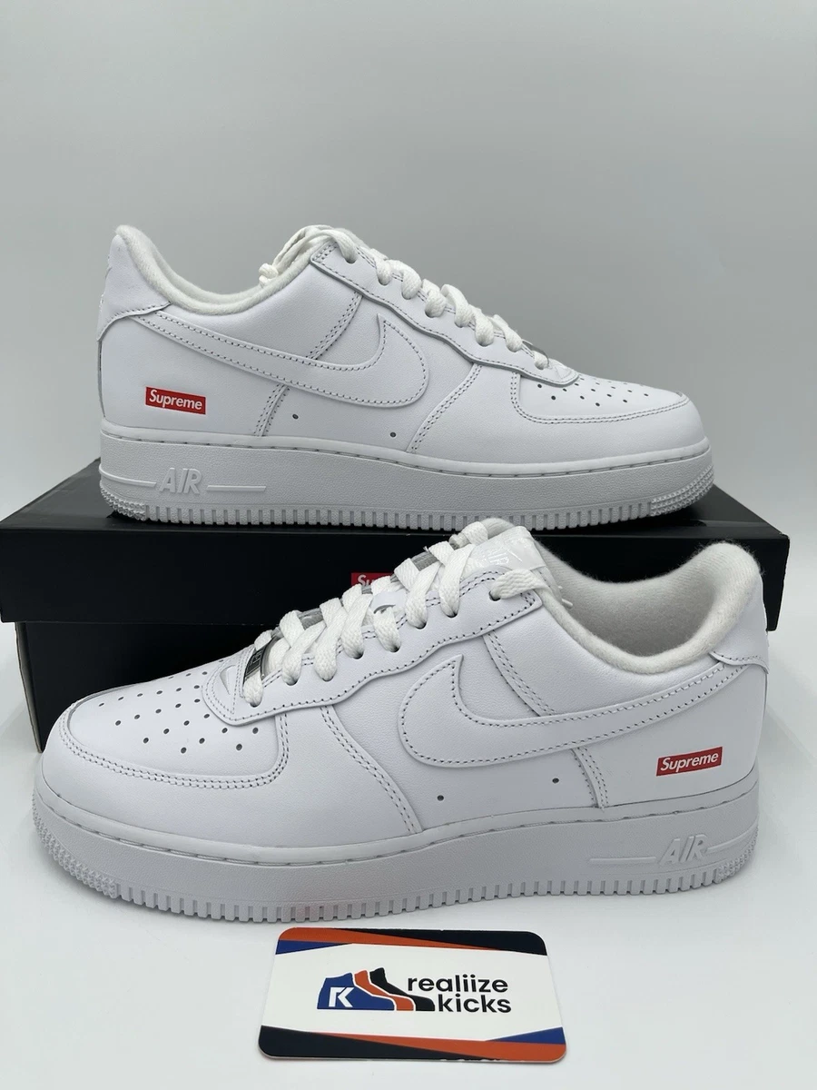 Nike Air Force 1 Supreme White | eBay