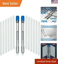 ALLY Tools Soapstone Holder Set: 2 Durable Holders with 14 Refills for Welders