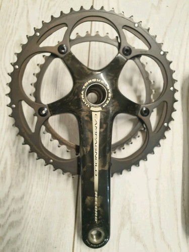 Campagnolo Record Carbon Ultra Torque system 10 speed Crankset 170mm 39x53 - Picture 2 of 6
