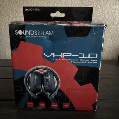 Soundstream VHP-10 IR Wireless Headphone 2 Ch Vehicle Audio With Case NEW*